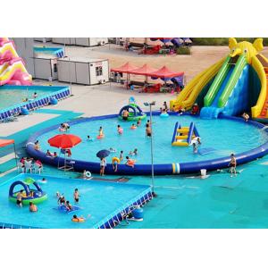 China UV Resistance Commercial Inflatable Water Parks With Swimming Pool supplier