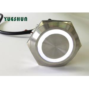 China 25m m que el interruptor de botón LED iluminó, 24V 12V iluminó el interruptor de botón supplier