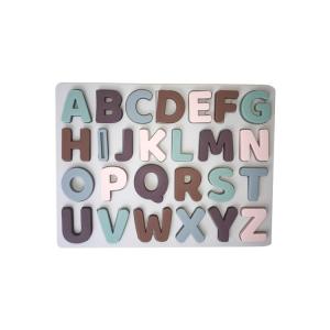 China Non Toxic Silicone Early Educational Toys Movable Letter Puzzles For Kids supplier