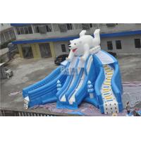 China Giant Beautiful New Bear Swimming Pool Slide , Inflatable Pool Slide For Amusement Park on sale