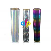 China Strong Adhesion Laser Holographic Rainbow Hot Stamping Foil For the Fabrics on sale