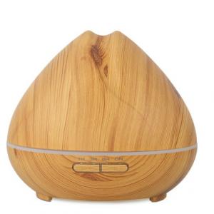 Wood Grain Bedroom Scent Diffuser , FCC EMC 2.4MHZ 7 Color Led Portable Diffuser
