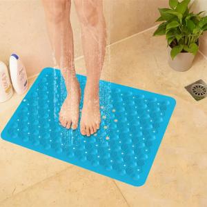 China Practical Rectangular Suction Shower Mat , Gorilla Grip Patented Shower And Bath Mat supplier