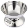 Electronic Stainless Steel Kitchen Scale 1g Bowl Scale Temperature Function Peel Fruit/Baking Weighing Features Battery Powered