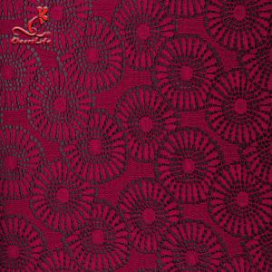 Fashion Wine Lace Fabric High Quality Red Lace Fabric For Garment