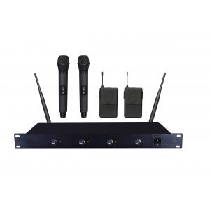 LS-4300 4 channel UHF simple wireless microphone system / mikrofon / 19" ELA STANDARD
