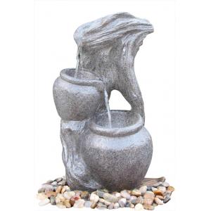 China Faux Rock Creek Tiered Outdoor Water Fountains With OEM Acceptable wholesale