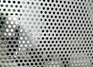 China 304l 316l Perforated Stainless Steel Mesh Round 0.8mm Hole wholesale