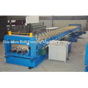 China Color Steel Plate Floor Deck Roof Panel Roll Forming Machine 1500mm PLC Control supplier