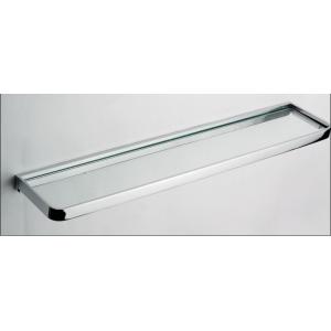 China Glass shelf  9910,brass,chrome,clear color&strengthened glass bathroom accessory&fittings supplier