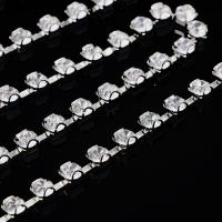 China Crystal Diamond Rhinestone Chain Necklace Trimming Claw Copper Material on sale
