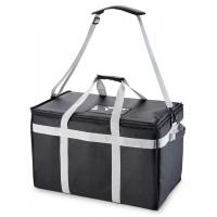 China Lunch Foldable Insulated Cooler Bag , Heated Food Delivery Bag Thermal Aluminum Lining on sale