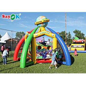 China Outdoor Inflatable Games Fire Resistant Basketball Or Football Inflatable Sports Games For Shopping Mall supplier
