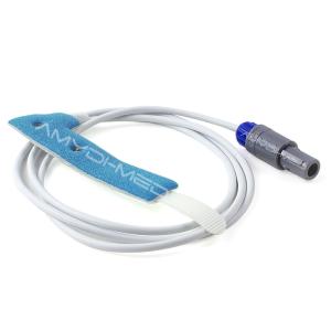 China 0.9m White Lemo Disposable Spo2 Sensor Customized 7Pin Sponge wholesale