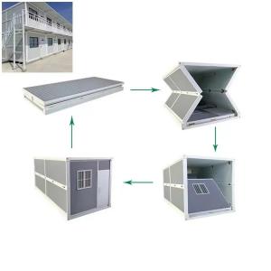 China Fast Build Folding Container House with MGO Board Floor and Q235/Q345 Steel Frame supplier