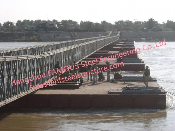 Temporary Access Floating Bridge With Heavy Loading Capacity For Inconvenient