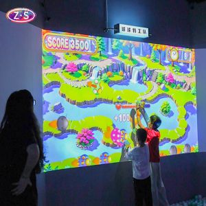 Wall Projection Multiplayer High-Lumen Interactive Wall Games For Crowd Engagement