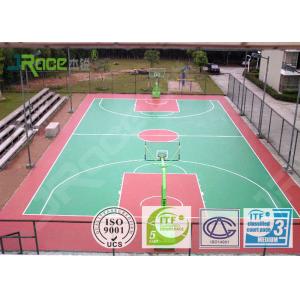 China Multi Use Outdoor Rubber Basketball Flooring , Backyard Basketball Court supplier