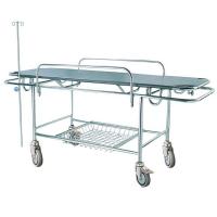 China Manual Hospital Stretcher Trolley Emergency Patient Transport 2 Years Warranty Crash Cart Medical on sale