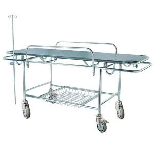 China Manual Hospital Stretcher Trolley Emergency Patient Transport 2 Years Warranty Crash Cart Medical supplier