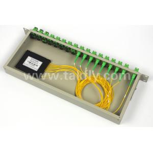 CATV Rack Mount 1x64 PLC Splitter Single Mode G657A With SC APC Pigtail