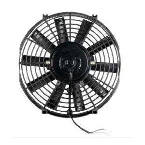 China Plastic 11 Inch Universal Radiator Cooling Fan Black Color 12v With Straight Blade wholesale