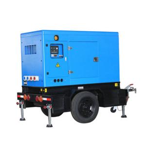 Mobile 60kw 70kva 150kva Genset Diesel Generator With Wheels Trolley