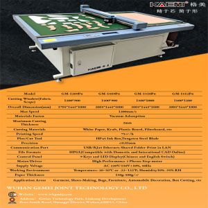 end Garment Cutting Machine with All Aluminum Countertops Blue Frame Silver Case