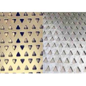 China Triangle Hole 3mm To 10mm Perforated Metal Mesh For Noise Reduction supplier