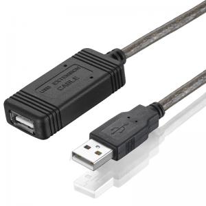 China Active Repeater Foil Braided Built In 48P IC USB 2.0 Extension Cable supplier