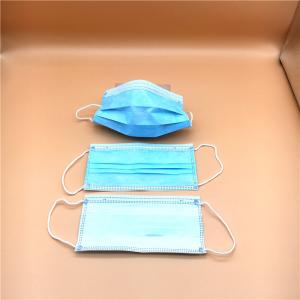 Non Woven Fabric 3 Ply Face Mask / Medical 3 Layer Face Mask High Filter Efficiency