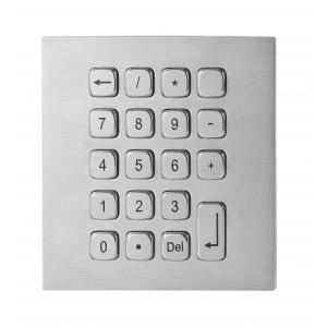 China 19 Keys Water Proof Metal Keypad Stainless Steel desk top solution with USB and PS2 interface supplier