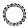 Men's Titanium Stainless Steel Bracelet Vintage Style 8 Inches (JCE245)