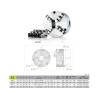 China Accuracy 0.03mm AutoStrong 3 4 6 Jaw Strong Scroll Chuck Plain Back Solid Jaws Lathe Machine Chuck wholesale