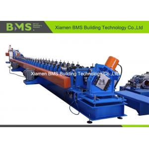 China Servo Motor Drive Metal Stud And Track Roll Forming Machine To Storage Shelf Rack Column supplier