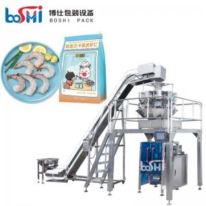 Multihead Weigher Frozen Food Packing Machine For Sea Food Shrimp Fish