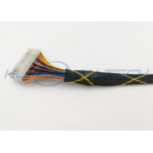 China High Temperature PET Expandable Braided Sleeving Power Lines Cable Harness supplier