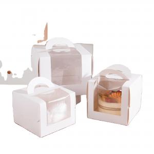 Big Transparent Window Disposable Cake Box for Birthday Cake in Bakery Shop