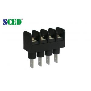 Right Angle Barrier Terminal Block Connector , Electrical Terminal Blocks