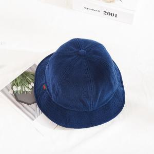 China Terry Cloth Fabric 60cm Fisherman Bucket Hat Customization Woven Tag supplier