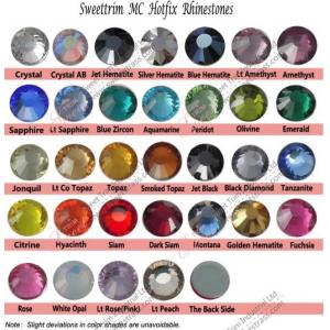 China Factory Wholesales Crystal AB M/C Hot Fix Rhinestones Multi Colors Garment Clothes Trim Shimmer Gifts Women Fashion Trim supplier