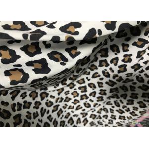 China Custom Printed Double Knit Fabric Panther Print With Wet Screen Printing supplier