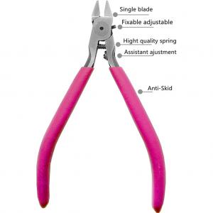 5" Plastic Cutting Pliers Nippers Single Cutting Edge Arts Crafts Industrial Grade