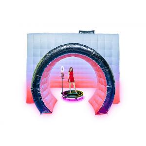 Vogue Photo Booth Led Enclosure Portable Inflatable Photo Booth Customized Color Size Doors