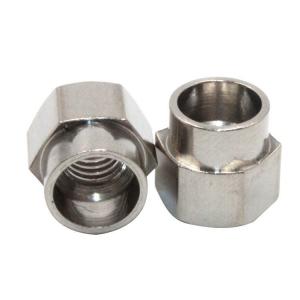 China Micro Machining Customized Brass Steel Nuts Lower Hexagon Stainless Steel Barrel Nut supplier