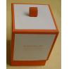 Custom Large Paper Candle Cardboard Gift Boxes Packaging with Orange Ribbions