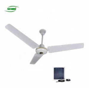 China High Peak Rpm Solar DC Ceiling Fan , Solar Panel Ceiling Fan For Indoor supplier