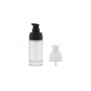 China Cylinder Liquid Foundation Bottle 30ml Cosmetic Empty Glass Lotion supplier