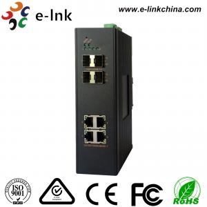 China Managed Industrial Ethernt Media Converters 4 Ports Gigabit SFP 5 Years Warranty supplier