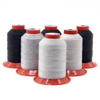 China 100% Polyester Anti-static Conductive Thread for ESD Fabric Garment Thread diameter 0.45mm on sale